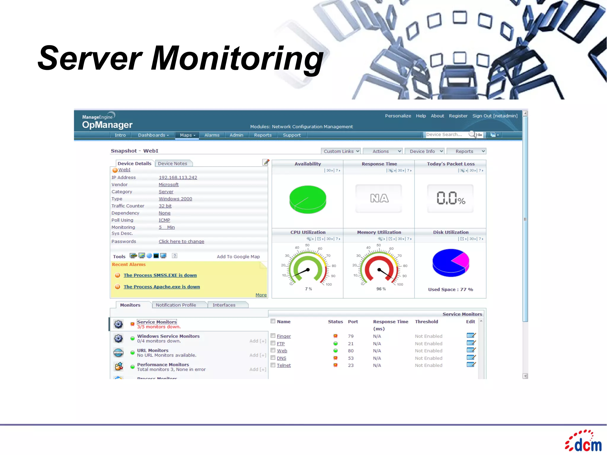 Server Monitoring
 