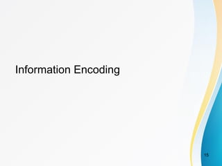 Information Encoding
15
 
