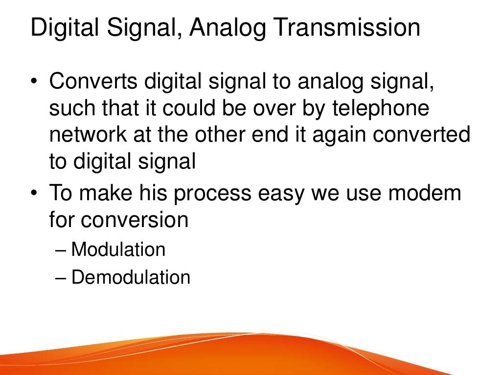 Analog and Digital Transmission