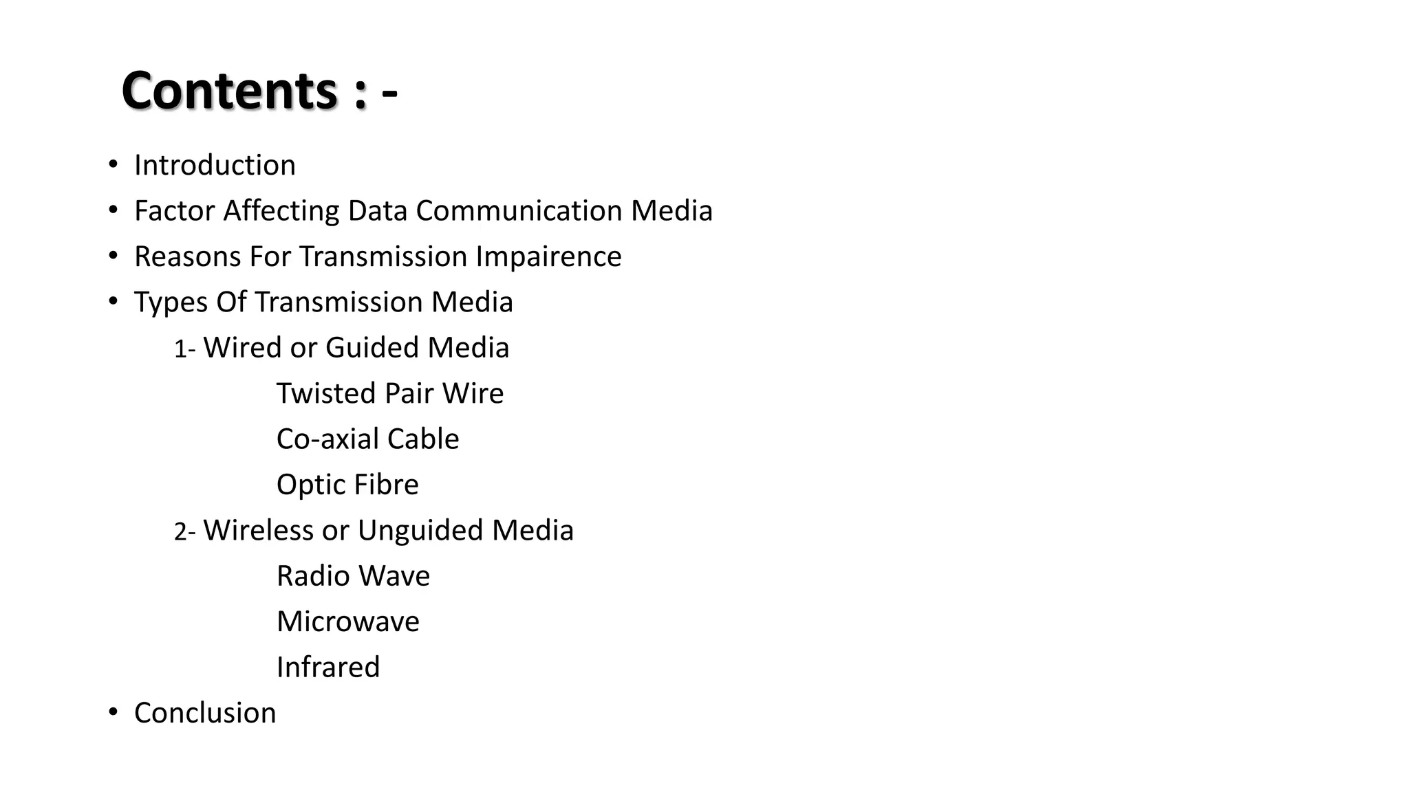 Dcn ppt-transmission media | PPTX
