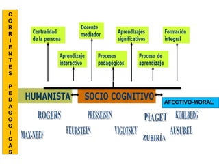 AFECTIVO-MORAL 
CORRIENTES 
AGOGIC 
PED 
AS 
 