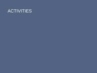 ACTIVITIES
 