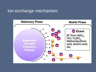 Ion exchange mechanism
 