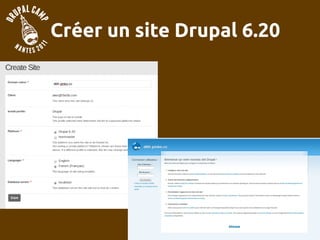 Créer un site Drupal 6.20
 