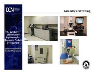 Assembly and Testing
Complete, creative solutions for developers and manufacturers of rapid assays
 