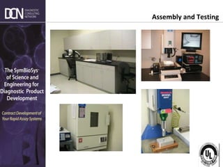 Complete, creative solutions for developers and manufacturers of rapid assays
Assembly and Testing
 