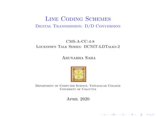 Introduction to Line Coding Schemes | PDF