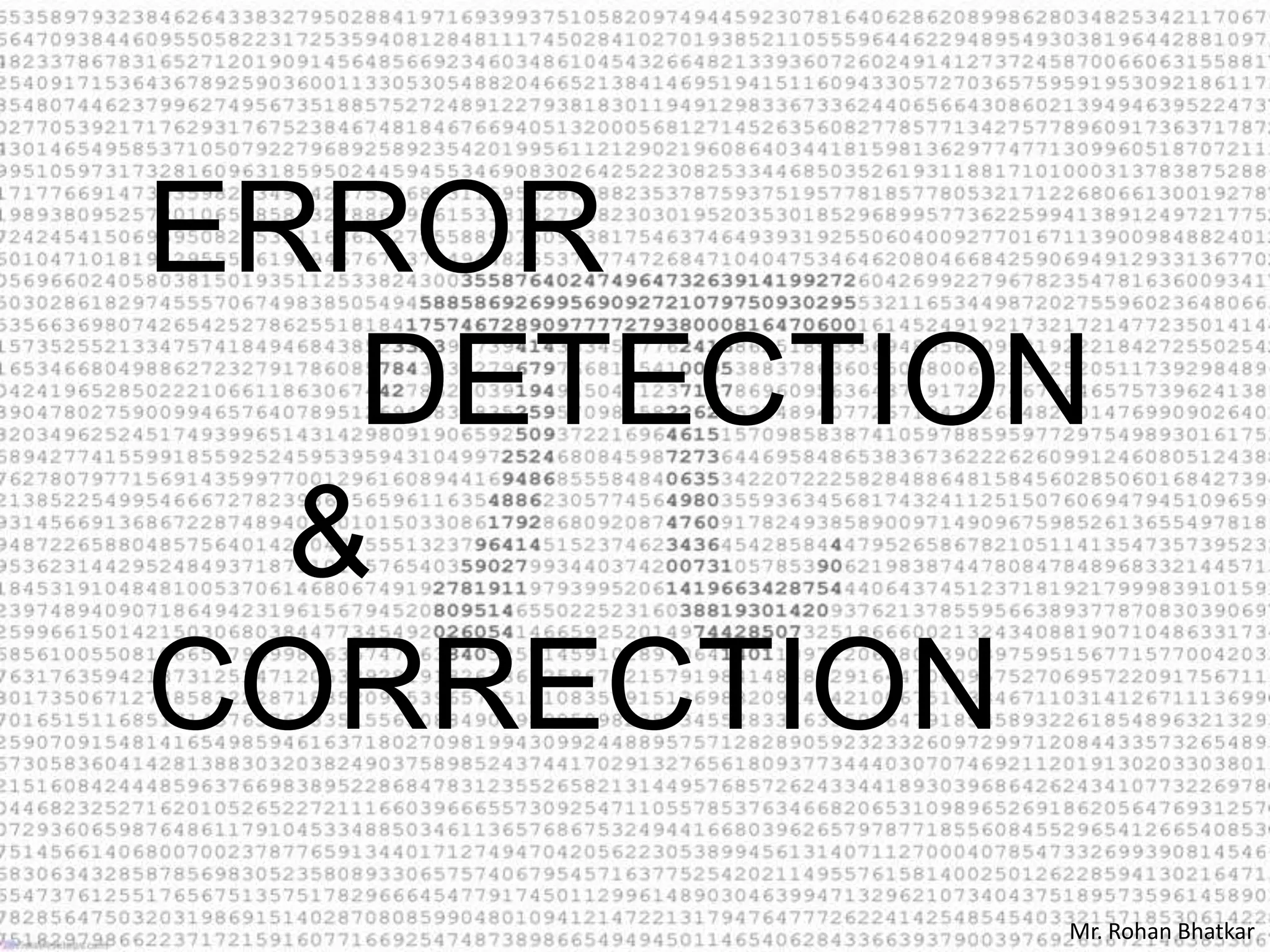 DCN Error Detection & Correction | PPTX