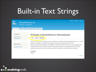 Built-in Text Strings
 