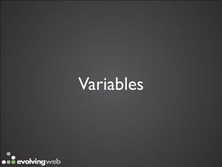 Variables
 