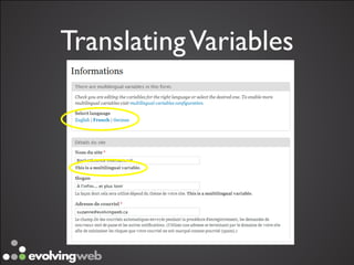 Translating Variables
 