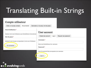 Translating Built-in Strings
 