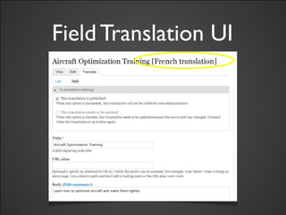 Field Translation UI
 