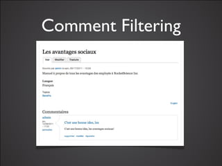 Comment Filtering
 