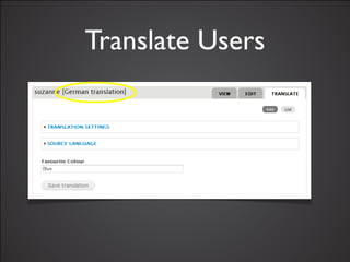 Translate Users
 