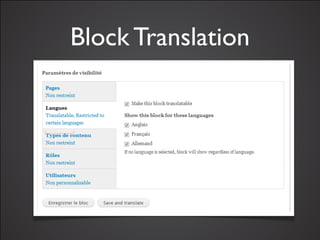 Block Translation
 