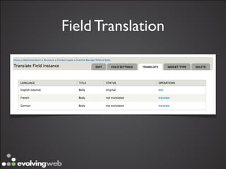 Field Translation
 