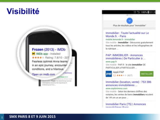 64
SMX PARIS 8 ET 9 JUIN 2015
Visibilité
 