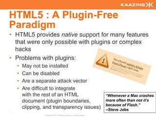 AgendaAbout HTML5