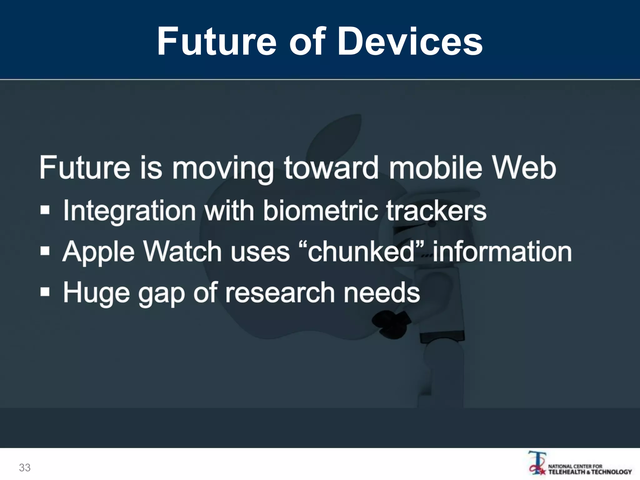 Future of Devices
33
 