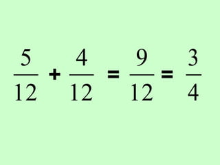 12
5
+
12
4
12
9
= =
4
3
 