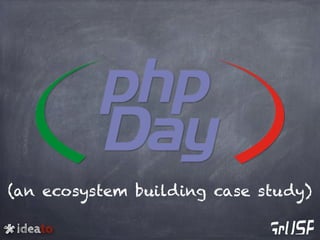 ideato
(an ecosystem building case study)
 