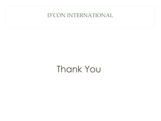 D’CON INTERNATIONAL Thank You 