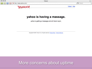 More concerns about uptime
 