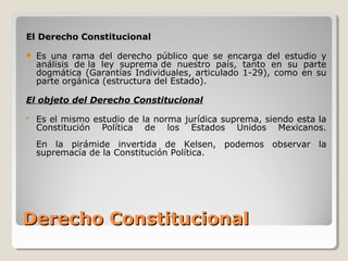 Derecho Constitucional