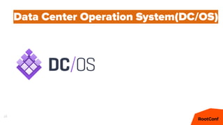 23
Data Center Operation System(DC/OS)
 