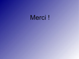 Merci ! 