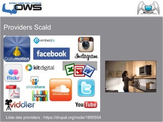 Providers Scald
Liste des providers : https://drupal.org/node/1895554
 