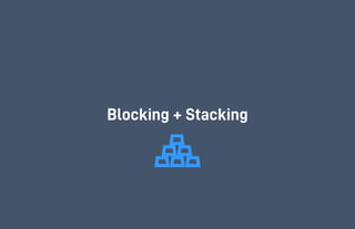 Consigli / HGADCPL Lamond Riggs Library
Blocking + Stacking
30
 