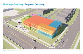 Consigli / HGADCPL Lamond Riggs Library 38
Blocking + Stacking / Proposed (Massing)
 