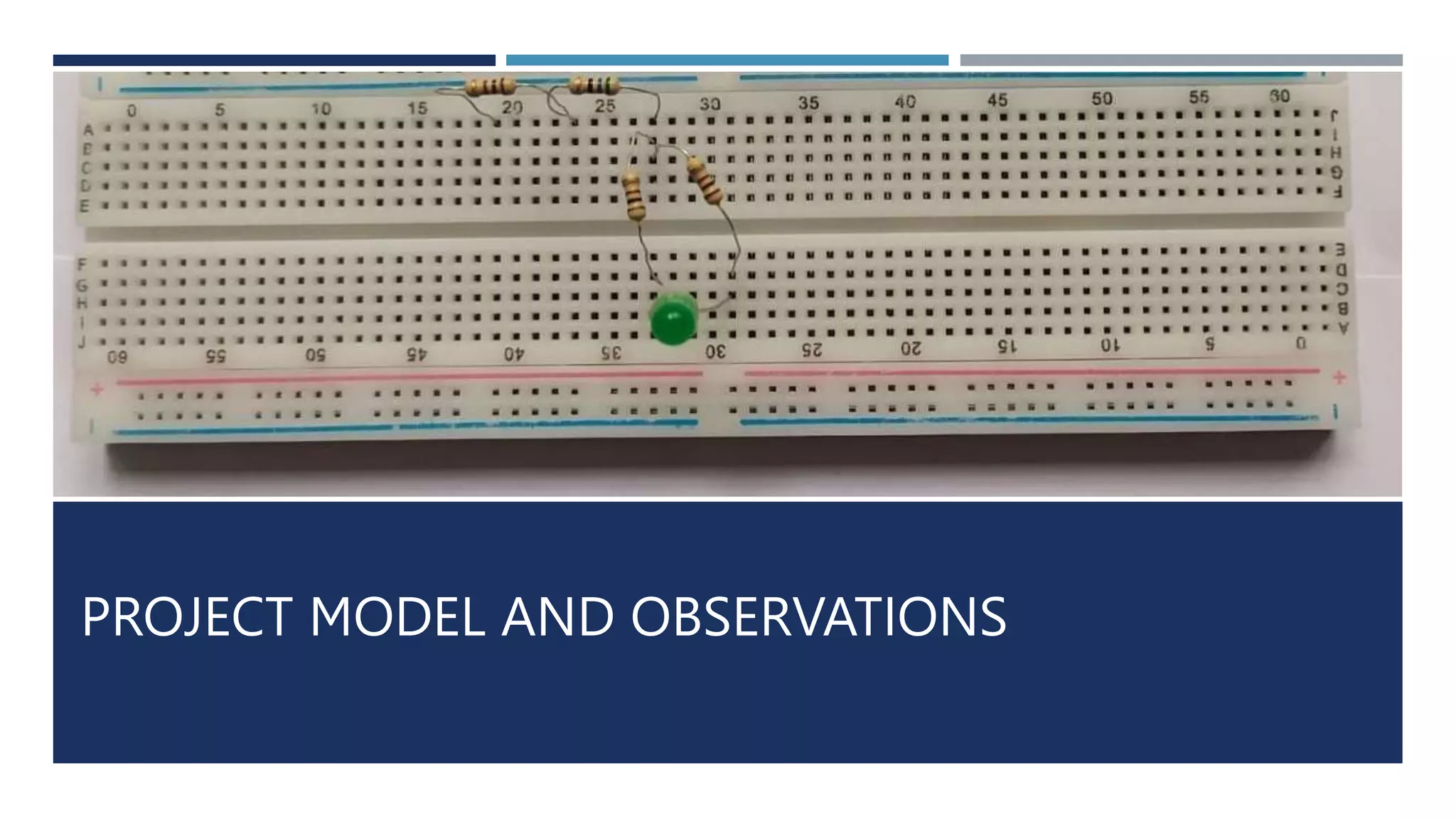 PROJECT MODEL AND OBSERVATIONS
 