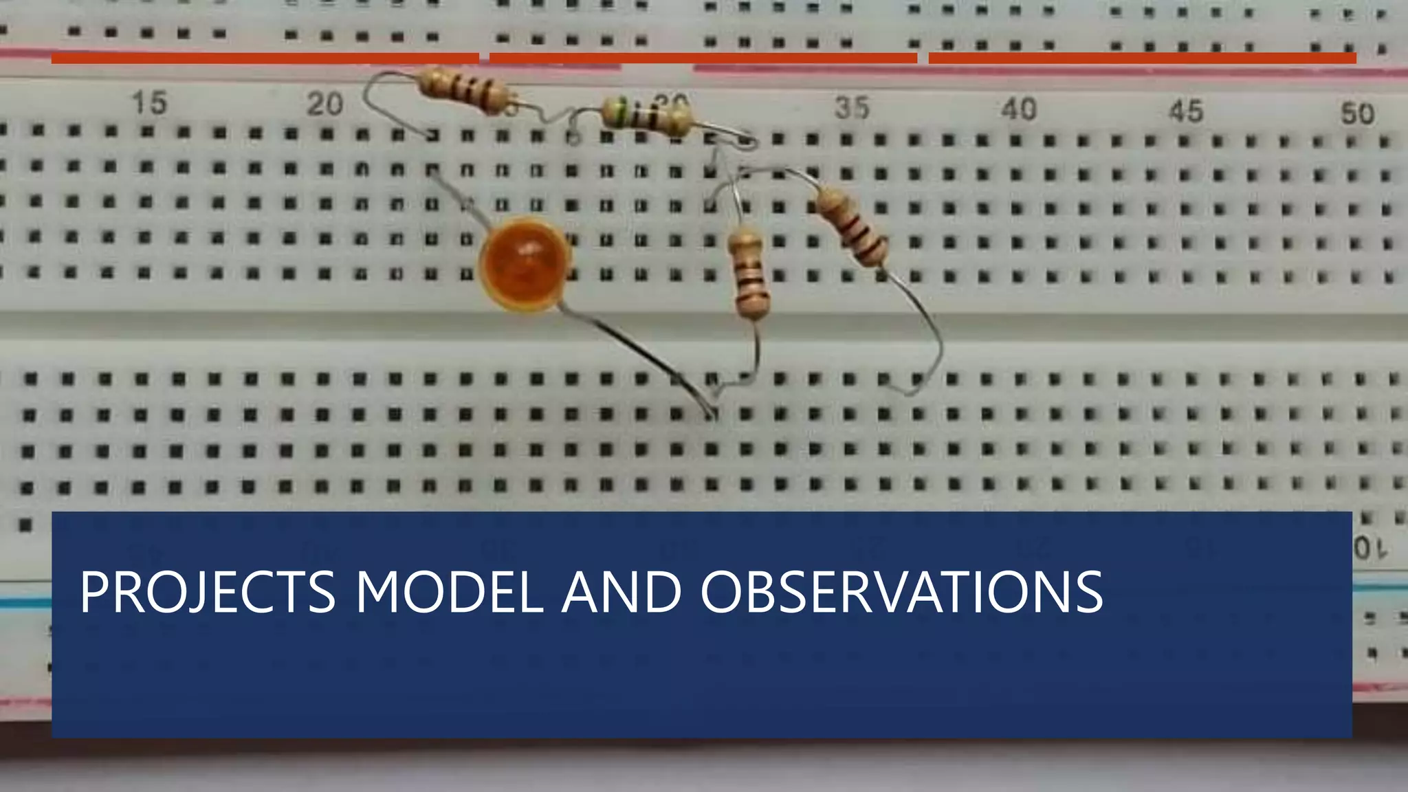 PROJECTS MODEL AND OBSERVATIONS
 