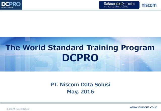 Data Center Professional Development DCPRO Introduction