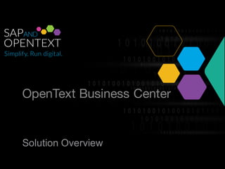 Digital Content
Processing /
Business Center by
OpenText
 
