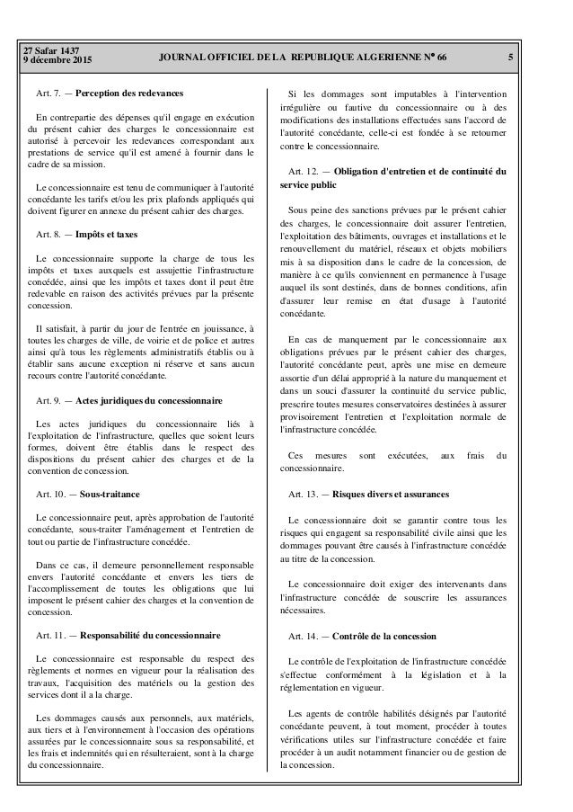 Décret exécutif fixant les conditions et les modalités d'application