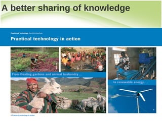 A better sharing of knowledge
 