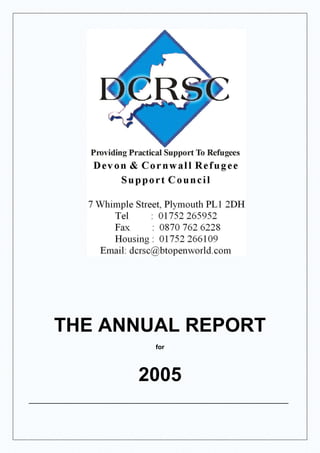 THE ANNUAL REPORT
                              for



                          2005
______________________________________________________________
 