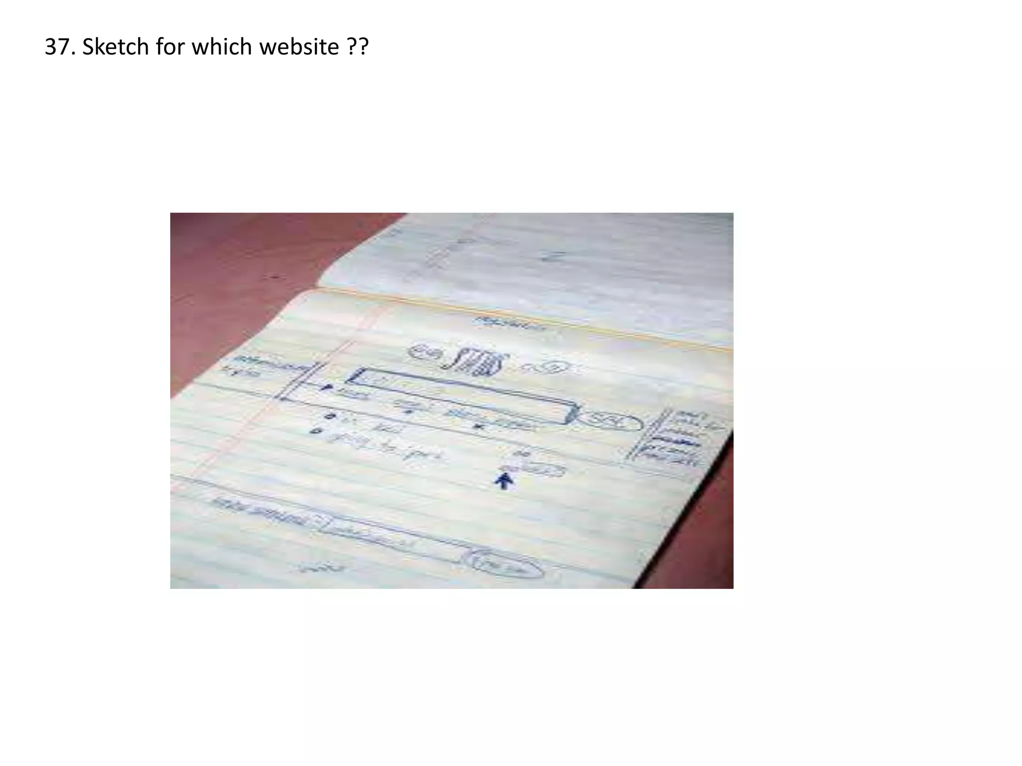 37. Sketch for which website ??

 