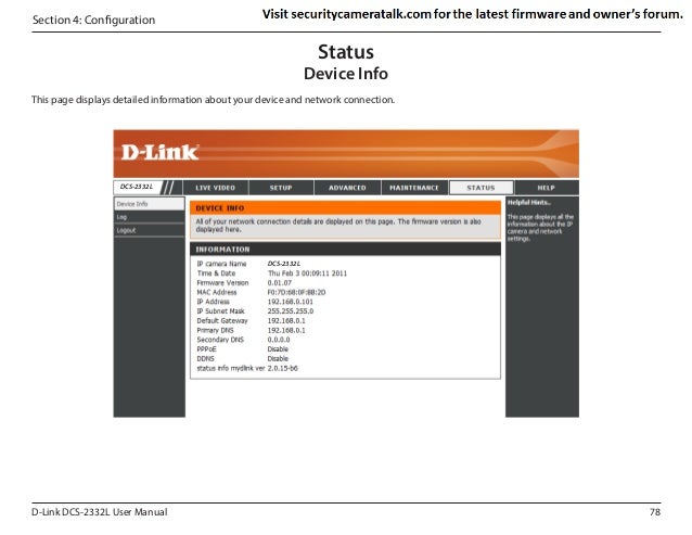 D-Link DCS2332L English User Manual