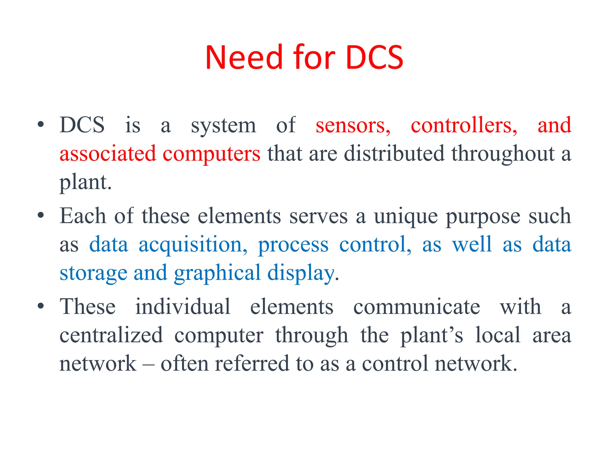 Distributed control system PPT 1 2 3 4 5 | PPT