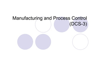 Manufacturing and Process Control
(DCS-3)
 