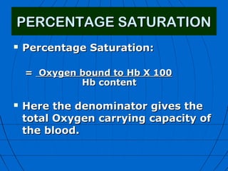 Gas Transport CO2 and O2 | PPT