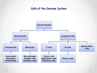 Cells of the Immune SystemCells of the Immune System
8
 