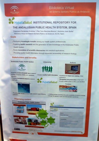 HYPATIASALUD: institutional repository for the public health system in Andalucia, Spain (Poster EAHIl2010
