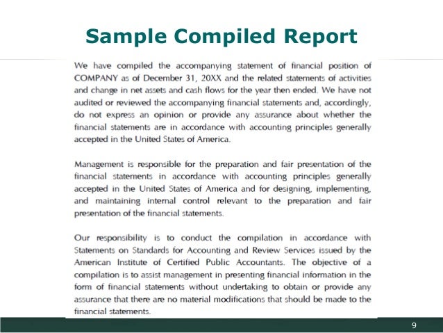 Financial management review report format