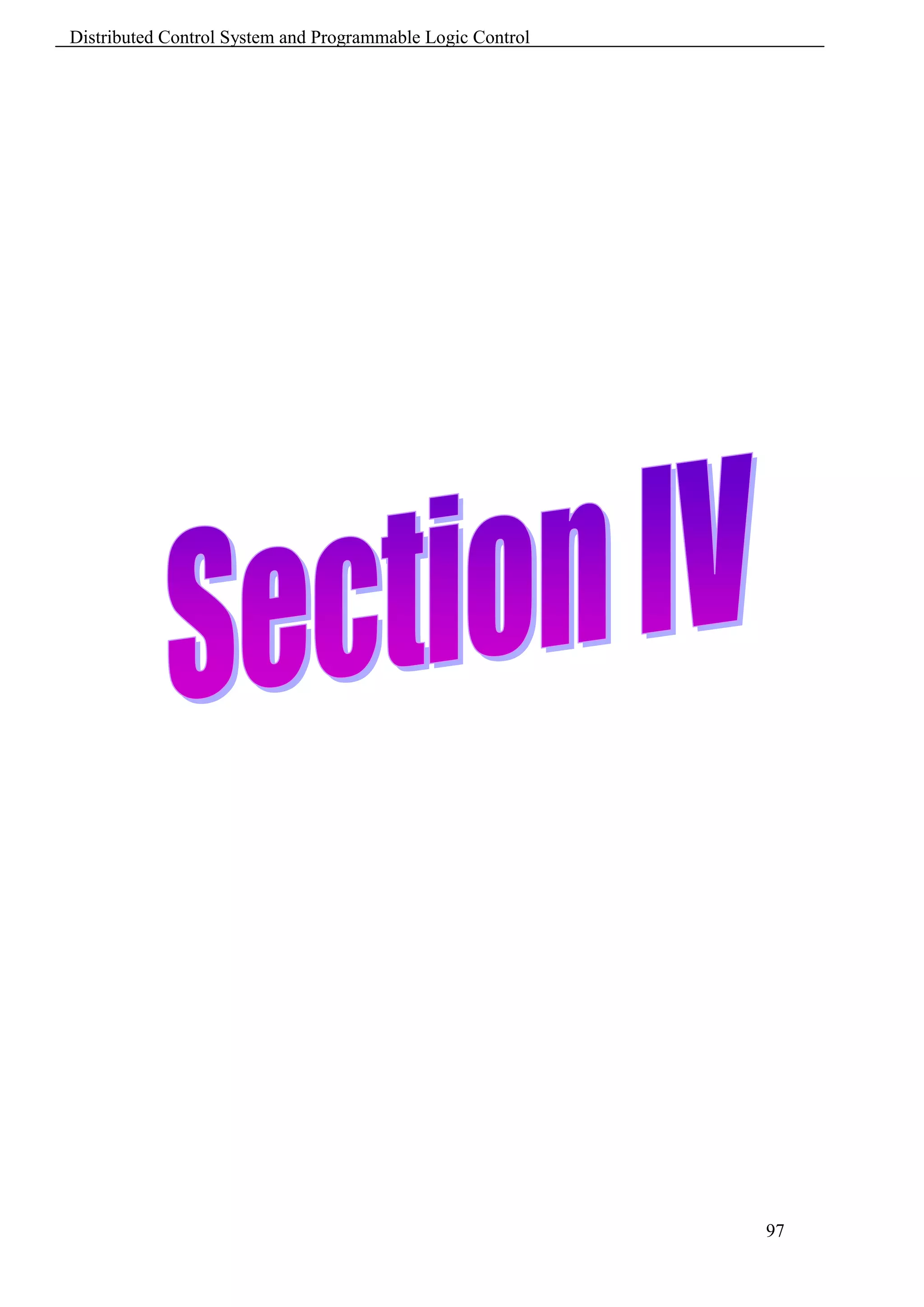 Distributed Control System and Programmable Logic Control




                                                            97
 